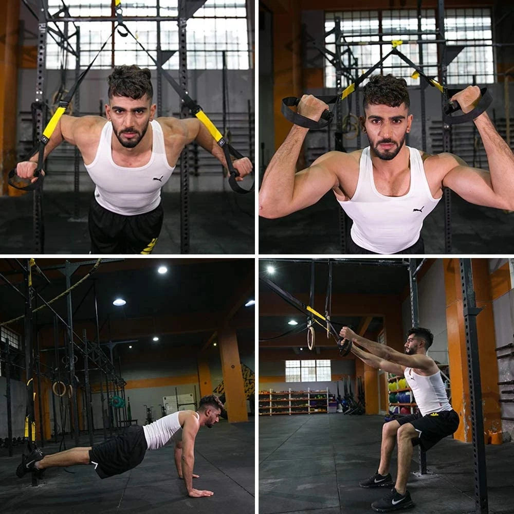 Suspension Trainer Kit, Sling Training with Door Anchor,Adjustable Multifunction